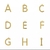 Colar elo Português com Pingentes Letras Banhado a 18k