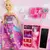 Muñeca Tiny fashion colección vestidos C/placard + accesorios - Pupytoys juguetes