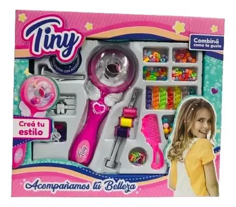 Trenzador de pelo automatico Tiny con accesorios