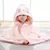 Roupão de banho com capuz de bebê unisex, Recém-nascido