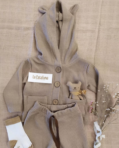 Conjunto capucha orejas