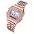 Mulheres unissex relógio de ouro prata preto vintage led digital esportes milit - comprar online