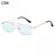 2023 Moda Retângulo Rimless Óculos Quadrados Vintage Óculos De Luxo Design Un - lojas Vitoria 777