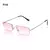 2023 Moda Retângulo Rimless Óculos Quadrados Vintage Óculos De Luxo Design Un - comprar online