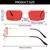 Imagem do 2023 Moda Retângulo Rimless Óculos Quadrados Vintage Óculos De Luxo Design Un
