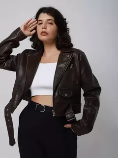 Jaqueta de Couro Oversized - Lynx Wear