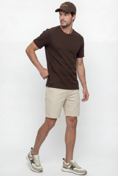 Camiseta Piquet Premium Slim Marrom - Loja Visual