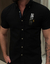 CAMISA CURTA OXFORD TINTURADA - Cabide Masculino