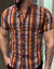 CAMISA MANGA CURTA XADREZ CORAL