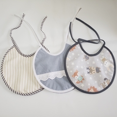 Set 3 Baberos Tricapa - comprar online