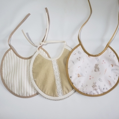 Set 3 Baberos Tricapa - tienda online