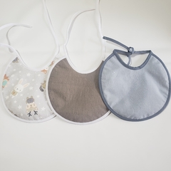 Set 3 Baberos Tricapa