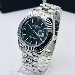 Rolex Date Just Prata