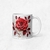Taza Blanca de 11 oz con estampado de una Rosa Roja y Flores Blancas - comprar en línea