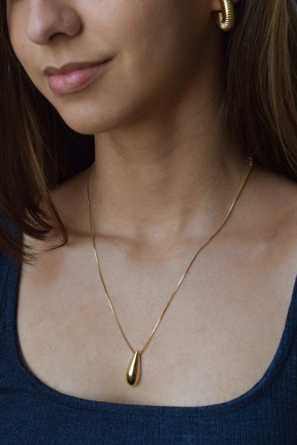Colar Gota Dourado