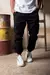 JOGGER CARGO GABARDINA NEGRO
