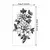 Tatuaje temporal Flores en negro en internet