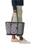 Bolsa Tote Tory Burch Mediana Perry Monogram color azul marino - tienda en línea