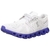 Tenis On Cloud Running Cloud 5 color blanco con suela de goma azul