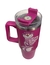 Termo de acero inoxidable color magenta, Gato Risón 30 Oz en internet
