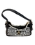 Bolsa Shoulder Steve Madden Jacquard color gris con letras negras en internet