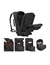 Imagen de Mochila de gran capacidad XL color negra de nylon con poliester