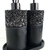Kit lavabo Roma com design em pedra preta e acabamento elegante, ideal para banheiros e lavabos.