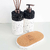 Kit Lavabo Paris com dois frascos decorativos e uma base de cortiça