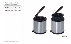 Porta Residuo Acero Inoxidable - comprar online