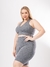 Top Academia Plus Size Nadador Com Bojo Liso Fitness - LMP Confecções