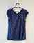 Blusa de malha com renda
