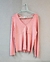 Blusa de malha rosa