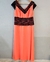 Vestido de poliéster e renda de festa