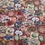 Tecido de Revestimento cartonagem Patchwork Digital - Estampado nº362 estampa #362 Tag Perfume Vinho