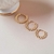 Brinco Mia Trio Dourado