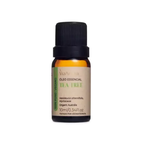 Óleo Essencial Tea Tree Melaleuca 10mL - Via Aroma