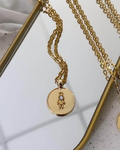 Colar medalha filhos - loja online