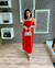 Vestido Mídi Reto de Cetim - comprar online