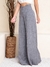 Calça Pantalona de Linho Cinza Claro - comprar online
