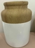 Vaso Decorativo P - marrom/ branco