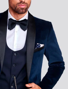 Key Biscayne - Blazer y pantalón smoking terciopelo - 700 U$D - comprar online