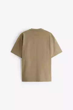Rhude x Zara - Remera taupe brown shirt logo - comprar online
