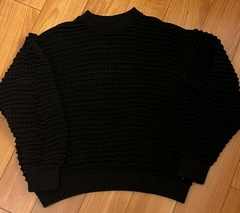 Zara - Sweater con relieve, negro