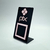 Placa Pix Qr Code Display Para Pagamentos Acrílico Preto Cor Preto E Rosa Espelhado