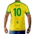 BRASIL CRISTO REDENTOR 10 KAKA ADULTOS - CAMISETA FUTBOL KAPHO en internet