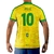 BRASIL CRISTO REDENTOR 10 PELE NIÑOS - CAMISETA FUTBOL KAPHO - KAPHO INDUMENTARIA