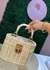 Bolsa palha baú florida - comprar online