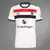 Camisa branca do Manchester United III 24/25, com detalhes em vermelho e preto, fabricada pela Adidas.