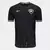 Camisa Botafogo II 24/25 masculina, na cor preta, com detalhes em dourado e escudo do time.