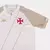Camisa masculina do Vasco da Gama, modelo Kombat Jogador 24/25, na cor bege, com detalhes em vermelho e gola estilo polo.